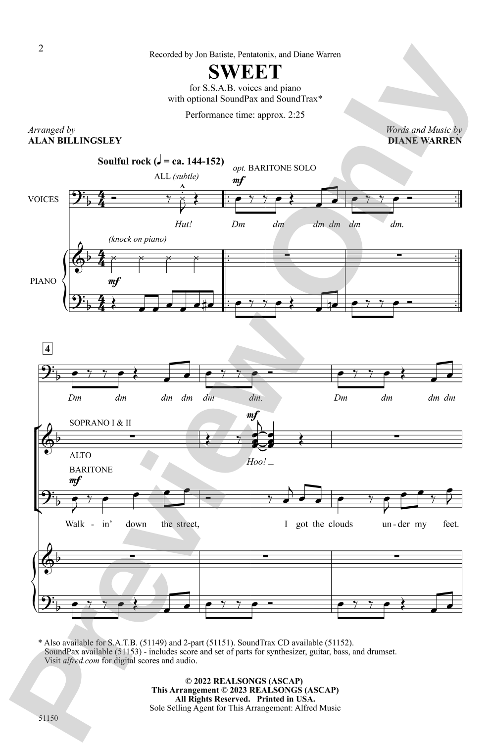 Sweet: SSAB Choral Octavo