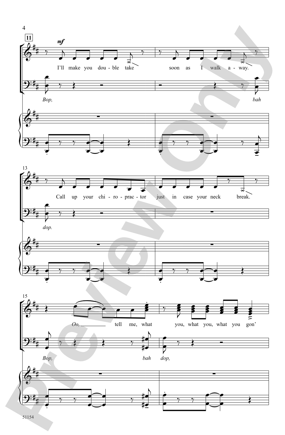 Made You Look: SATB Choral Octavo
