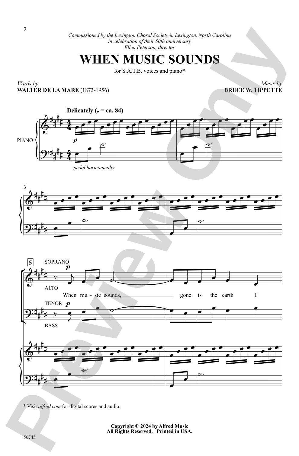 When Music Sounds: SATB Choral Octavo
