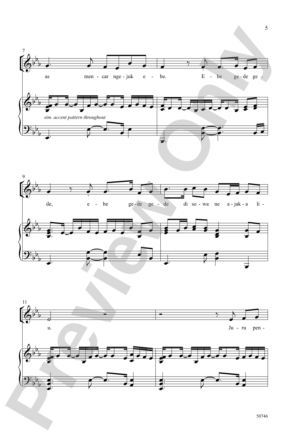 Three Balinese Folk Songs: 2-Part Choral Octavo