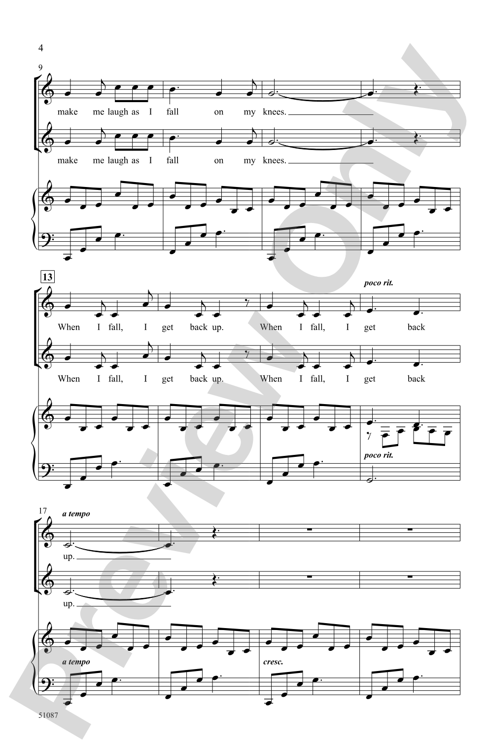 Fall Leaves: 2-Part Choral Octavo