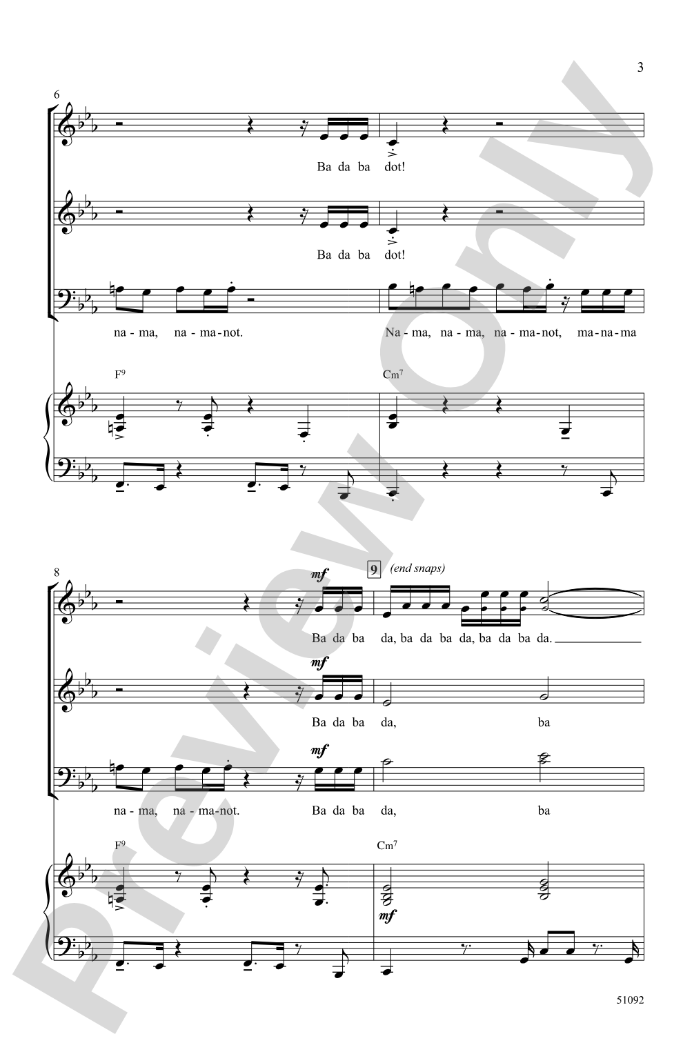 Beethoven's Fifth: 3-Part Mixed Choral Octavo
