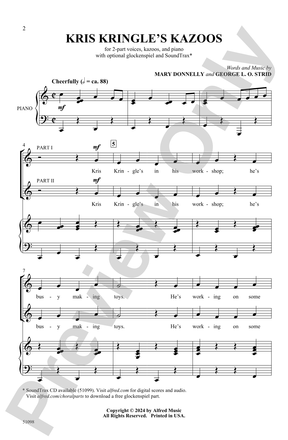 Kris Kringle's Kazoos: 2-Part Choral Octavo