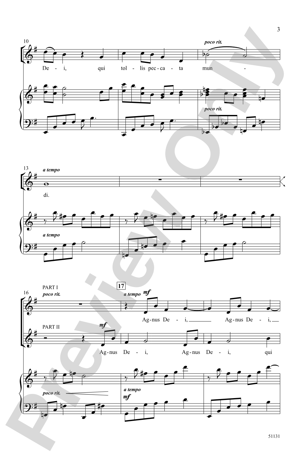 Agnus Dei: 2-Part Choral Octavo