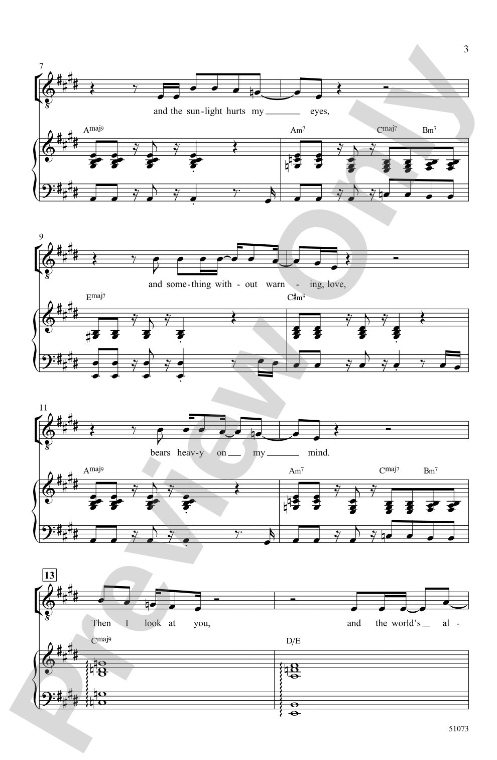 Lovely Day: TTB Choral Octavo