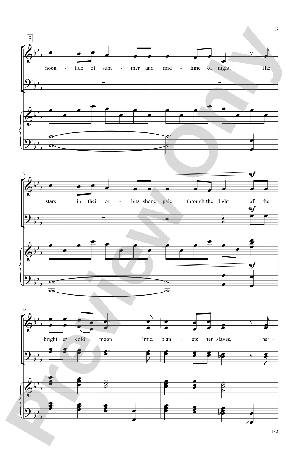 Evening Star: SATB Choral Octavo