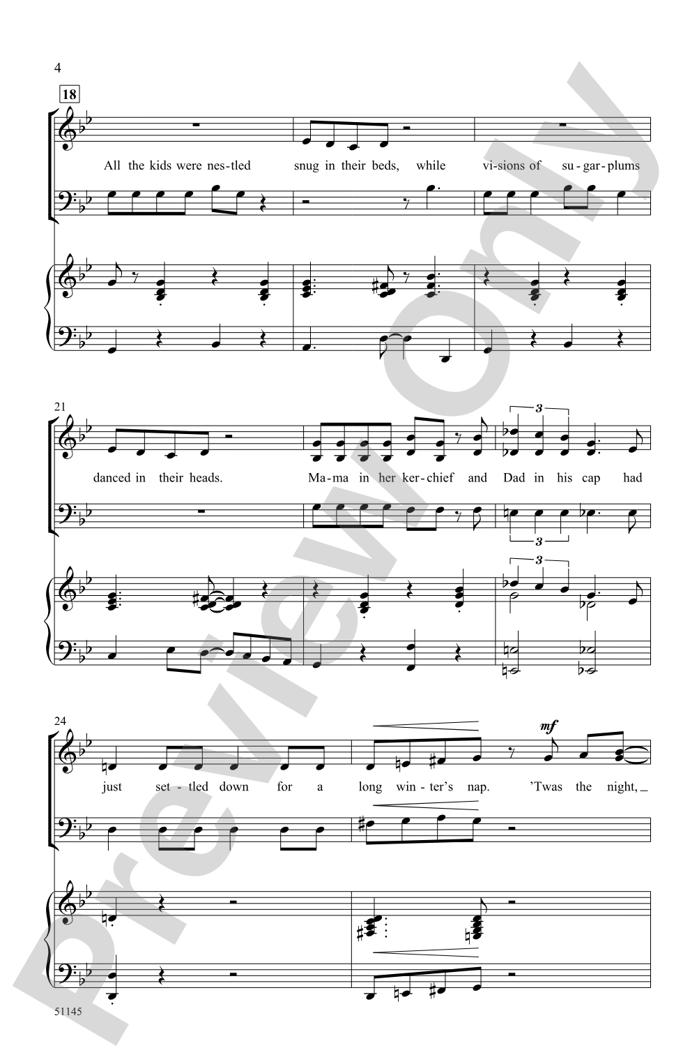 'Twas the Night Before Christmas: SAB Choral Octavo