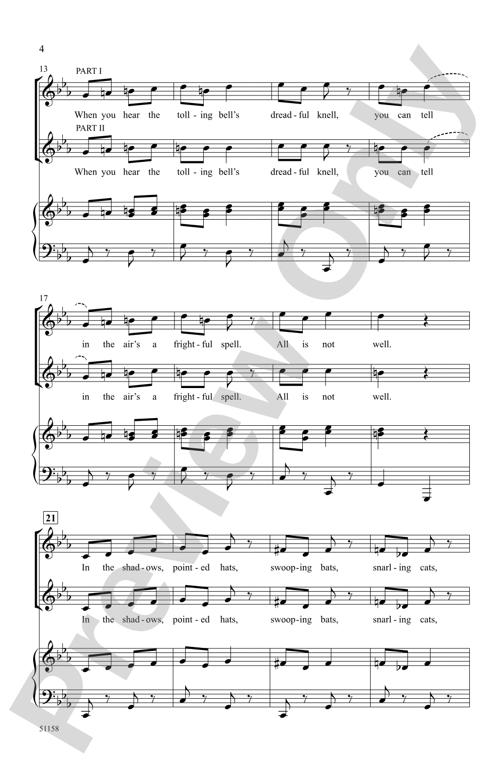 Two for Halloween: 2-Part Choral Octavo