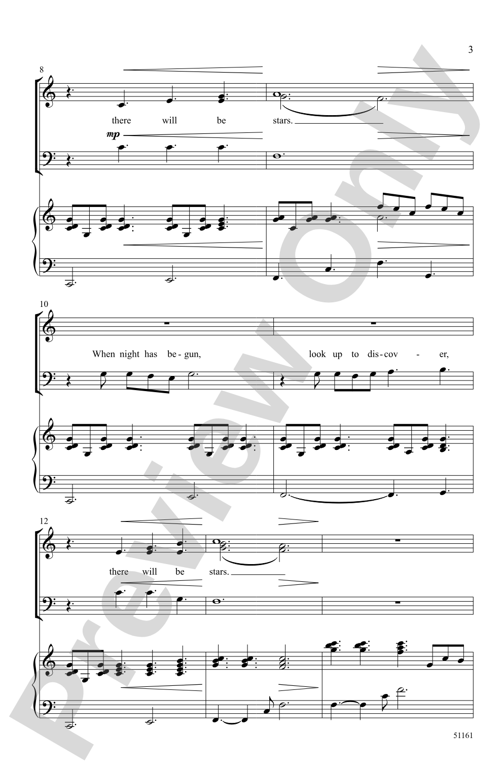 There Will Be Stars: SAB Choral Octavo