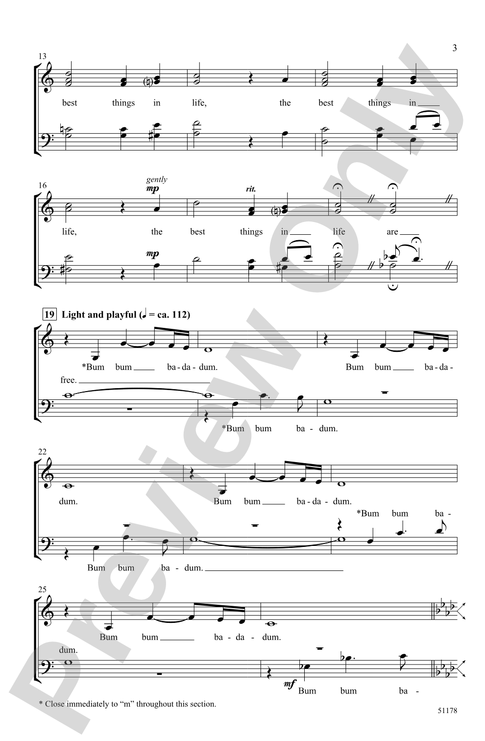 The Best Things in Life Are Free: SATB <i>a cappella</i> Choral Octavo