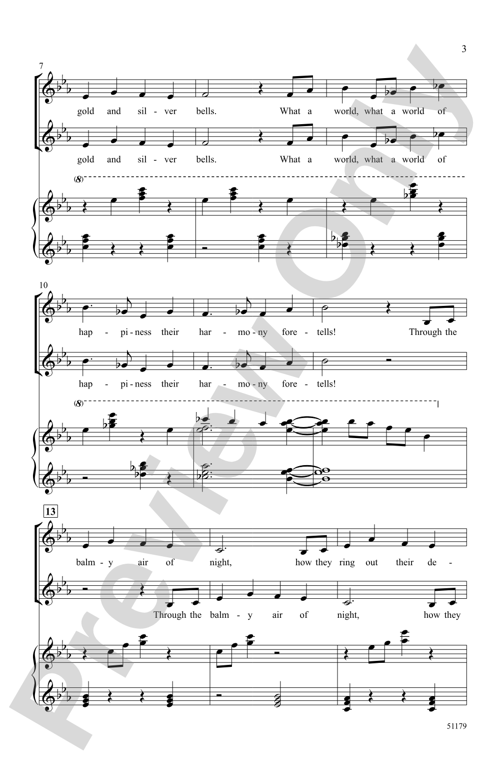 The Bells: SA/2-Part Choral Octavo