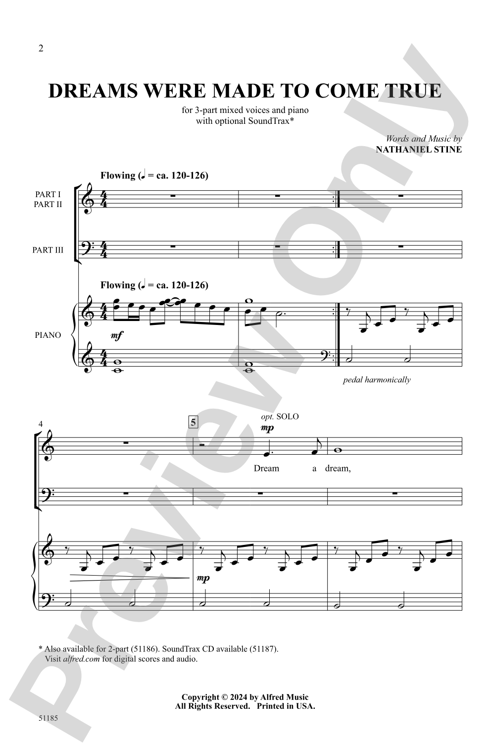 Dreams Were Made to Come True: 3-Part Mixed Choral Octavo