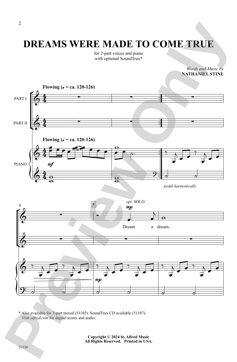 Dreams Were Made to Come True: 2-Part Choral Octavo
