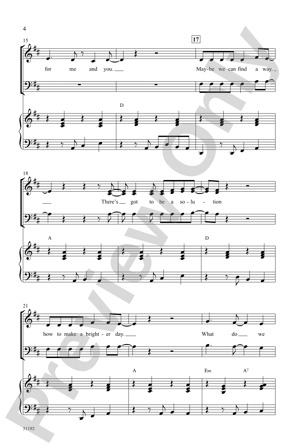 Give a Little Love: SATB Choral Octavo