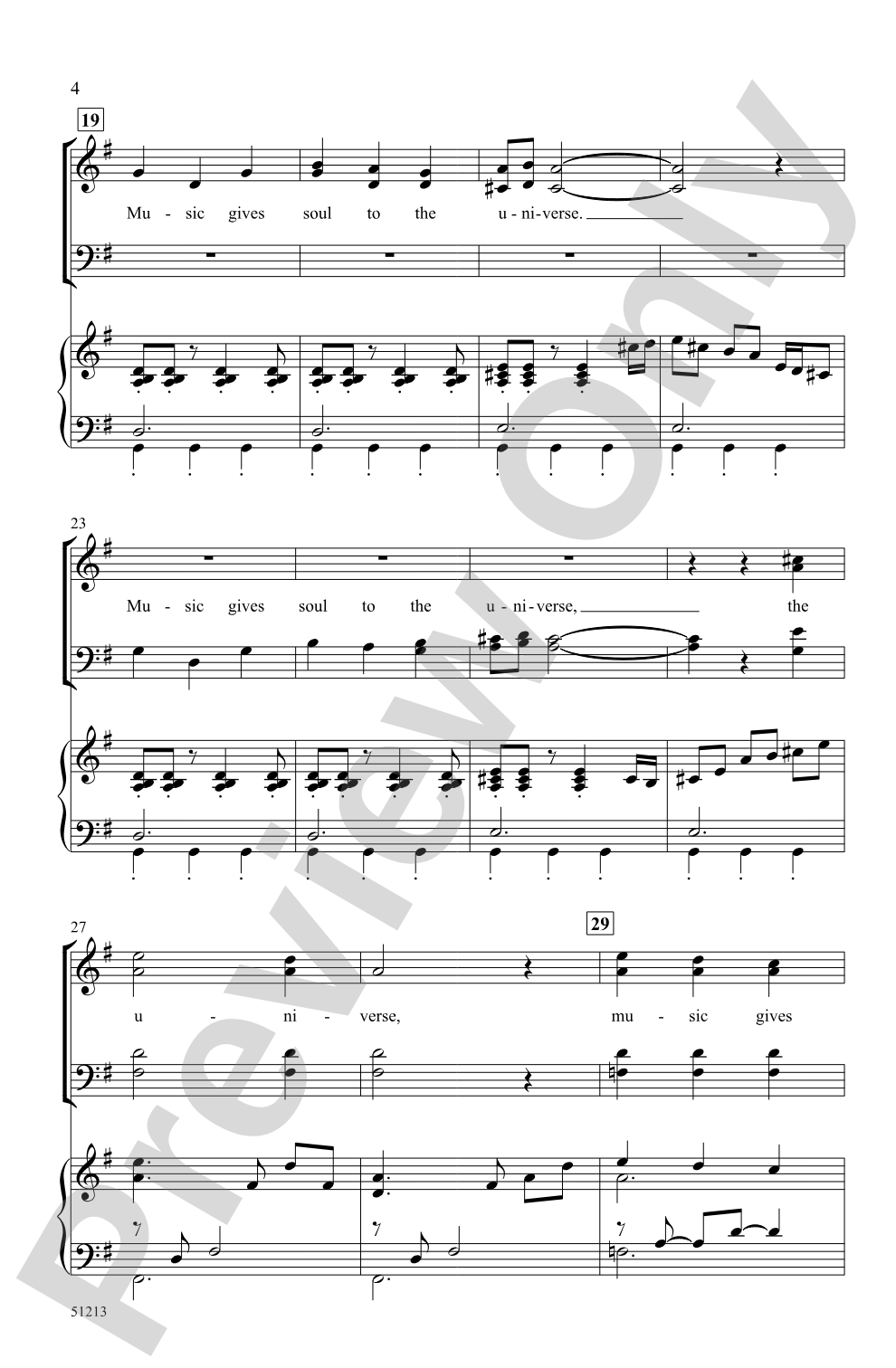 Music Gives: SATB Choral Octavo