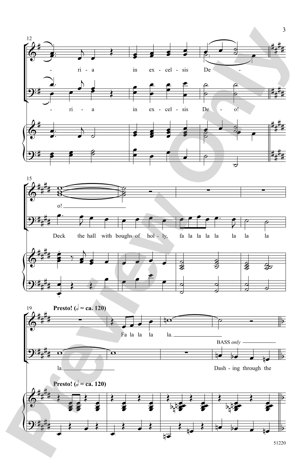 A Festive Christmas Trilogy: SATB Choral Octavo