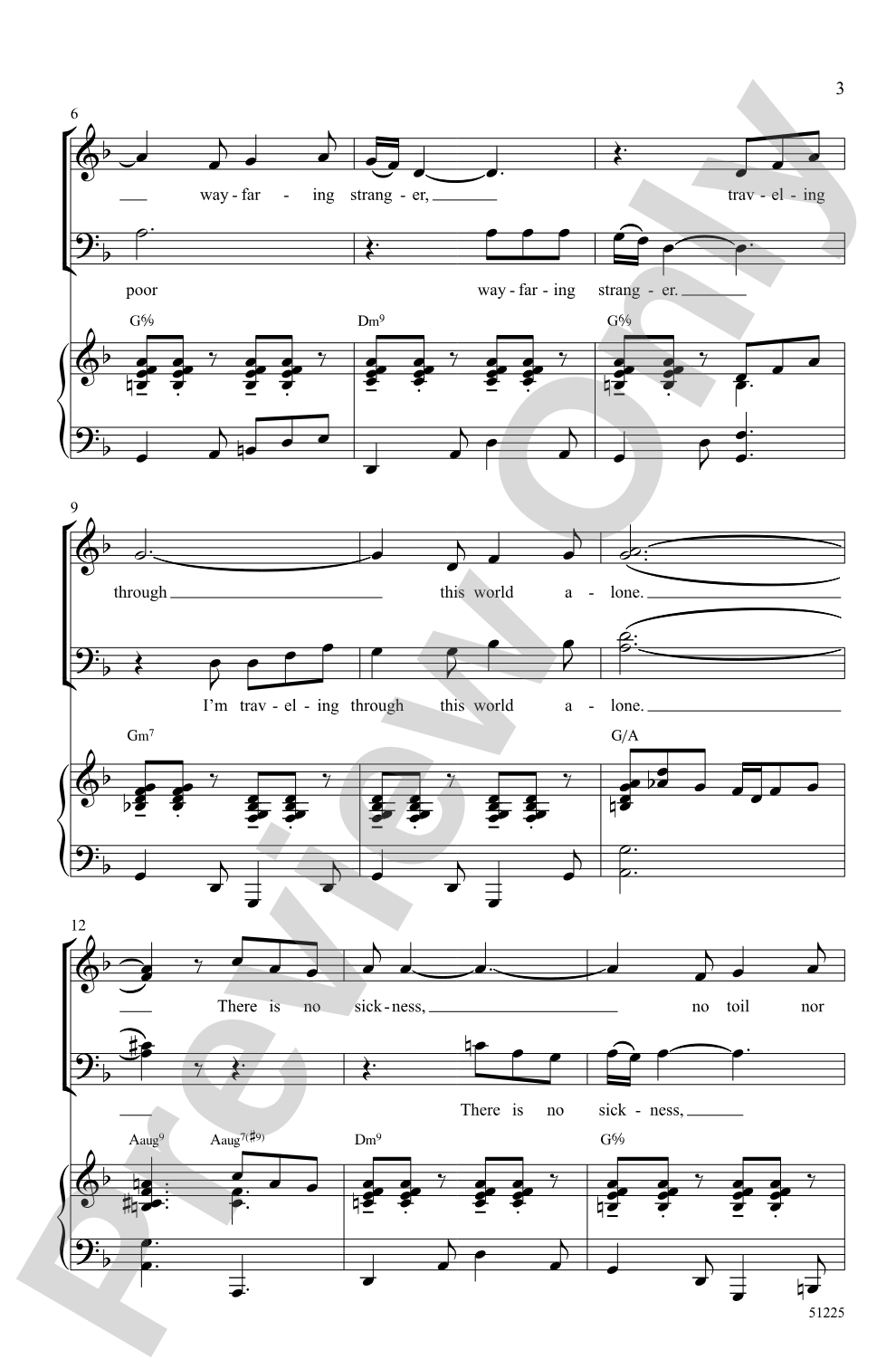 Poor Wayfaring Stranger: SATB Choral Octavo
