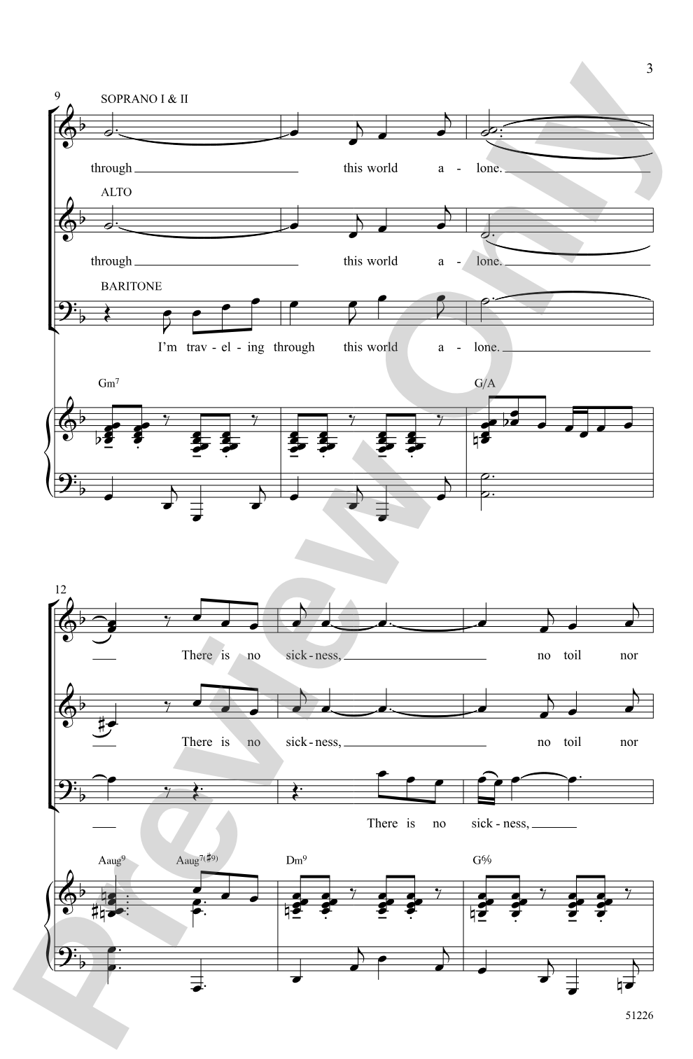 Poor Wayfaring Stranger: SSAB Choral Octavo