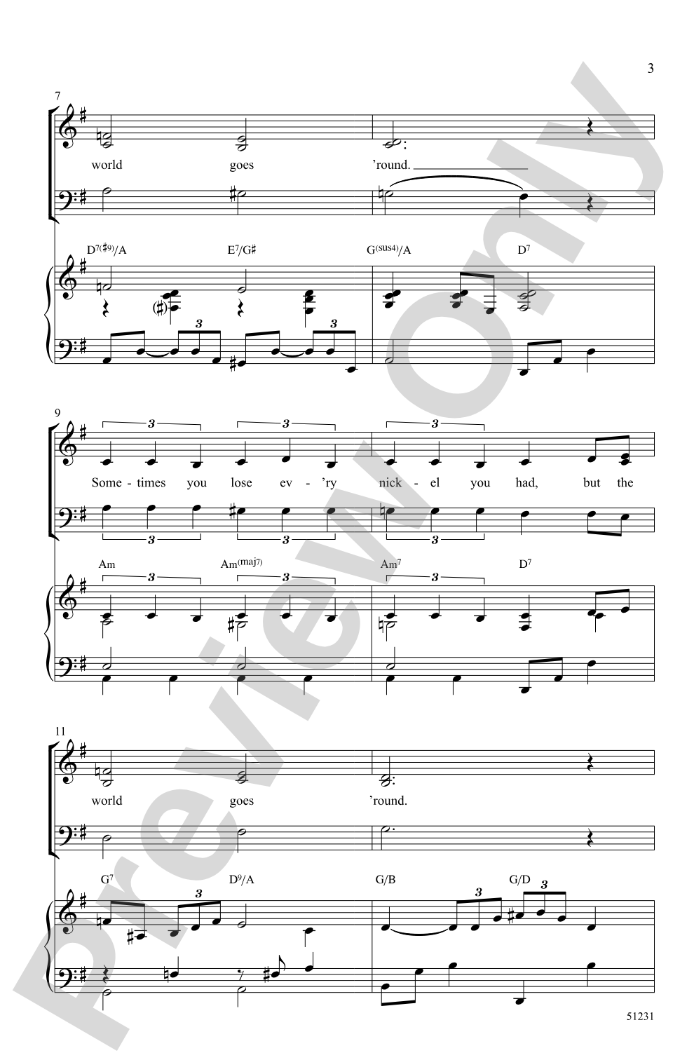 But the World Goes 'Round: SATB Choral Octavo