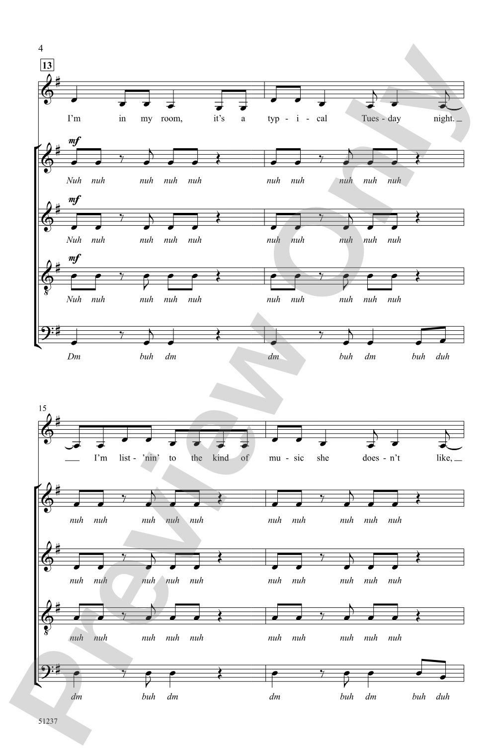 You Belong with Me: SATB <i>a cappella</i> Choral Octavo