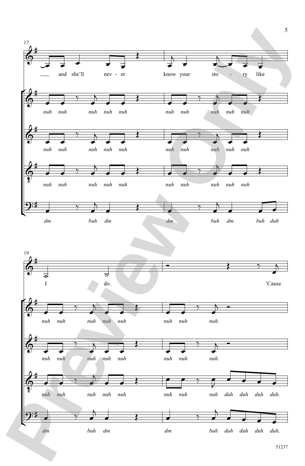 You Belong with Me: SATB <i>a cappella</i> Choral Octavo