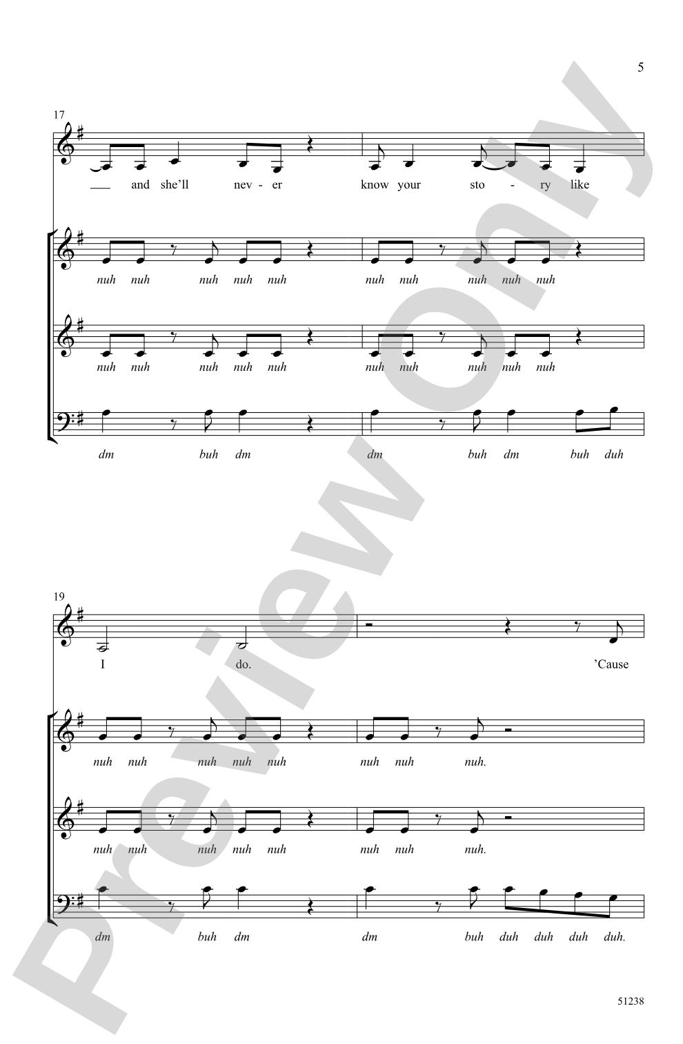 You Belong with Me: SAB, <I>a cappella</I> Choral Octavo