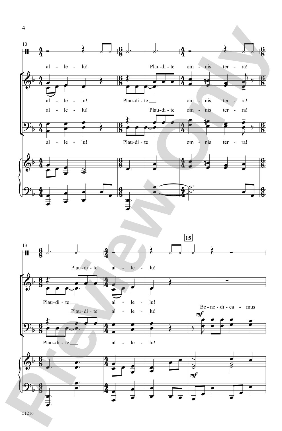 Plaudite: SATB Choral Octavo
