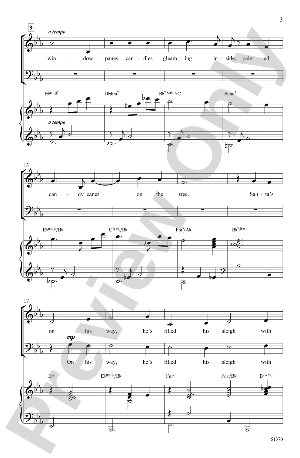 The Christmas Waltz: SATB Choral Octavo