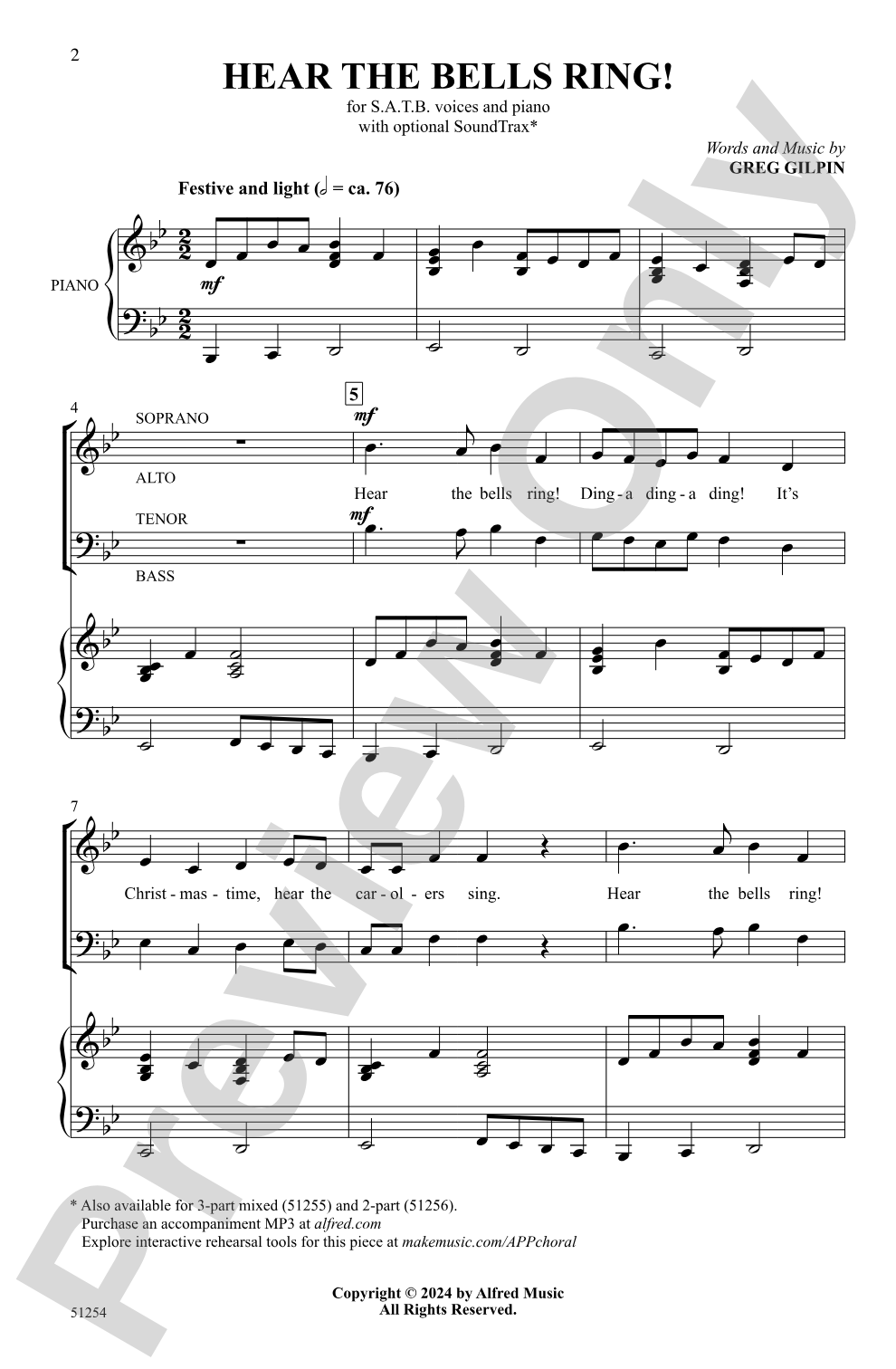 Hear the Bells Ring!: SATB Choral Octavo