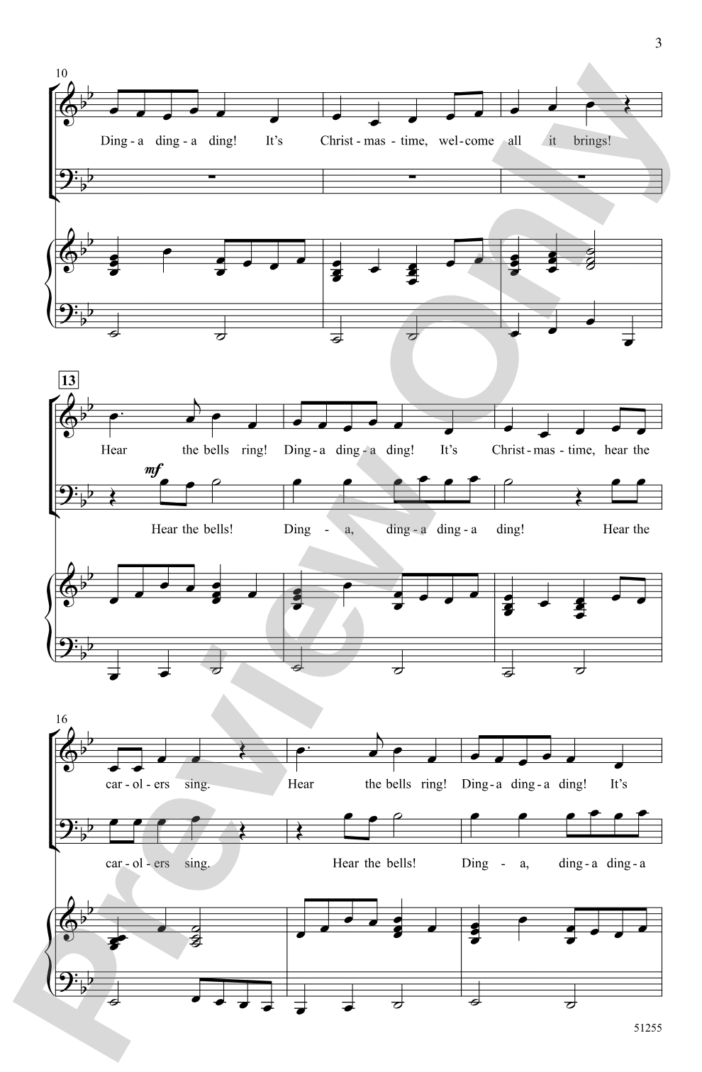 Hear the Bells Ring!: 3-Part Mixed Choral Octavo