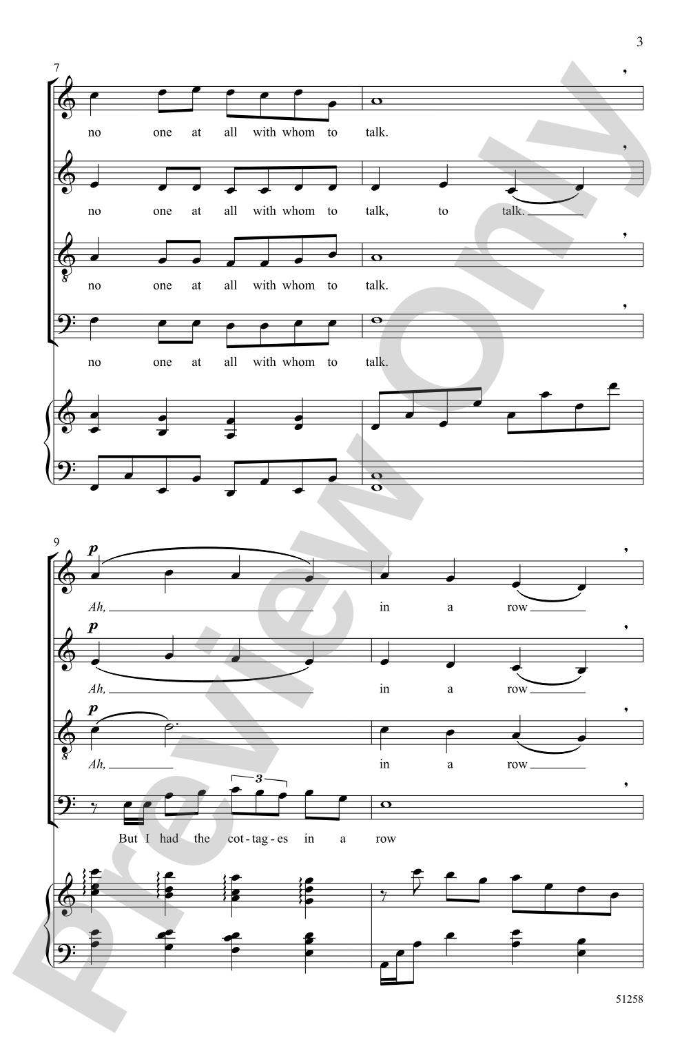 A Winter Eve: SATB Choral Octavo