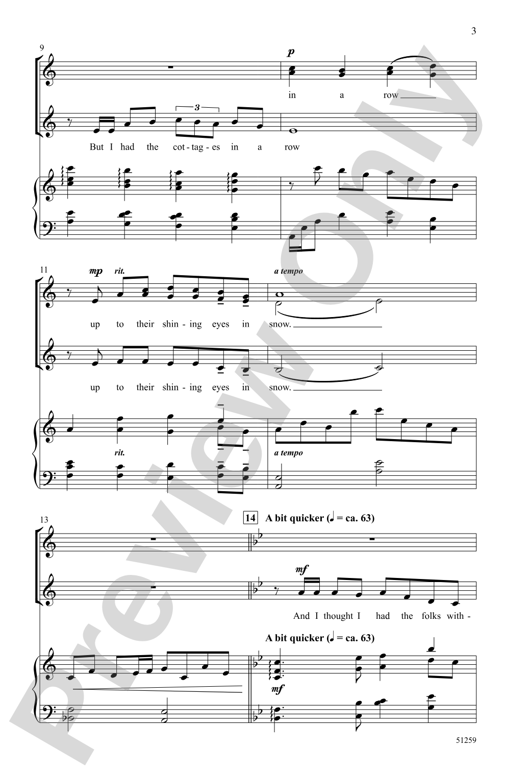 A Winter Eve: SSA Choral Octavo