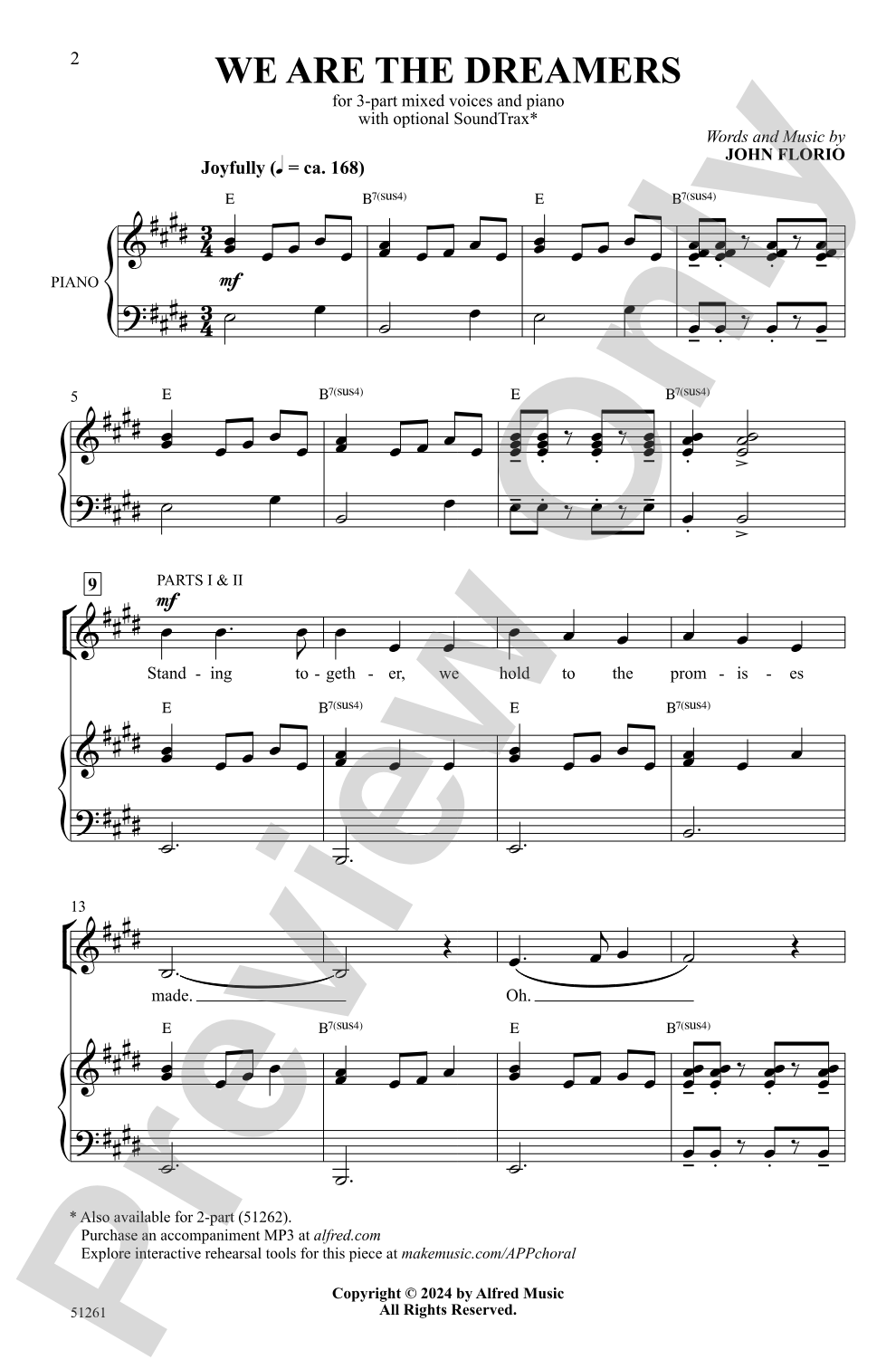 We Are the Dreamers: 3-Part Mixed Choral Octavo