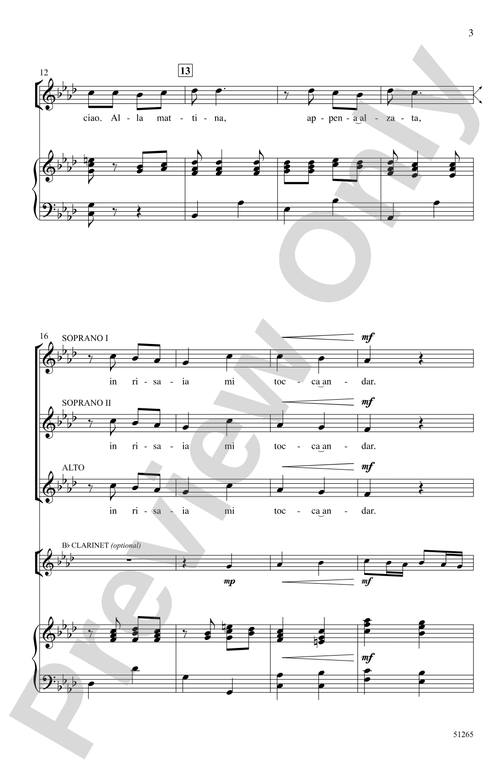 Bella Ciao: SSA Choral Octavo