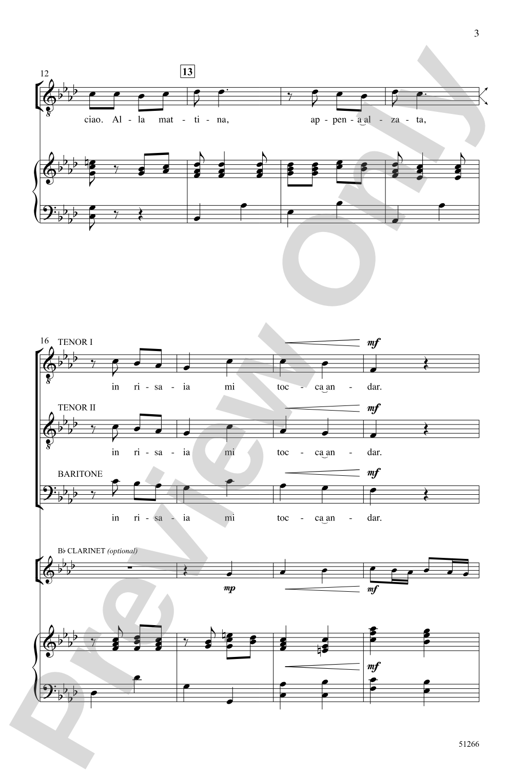 Bella Ciao: TTB Choral Octavo