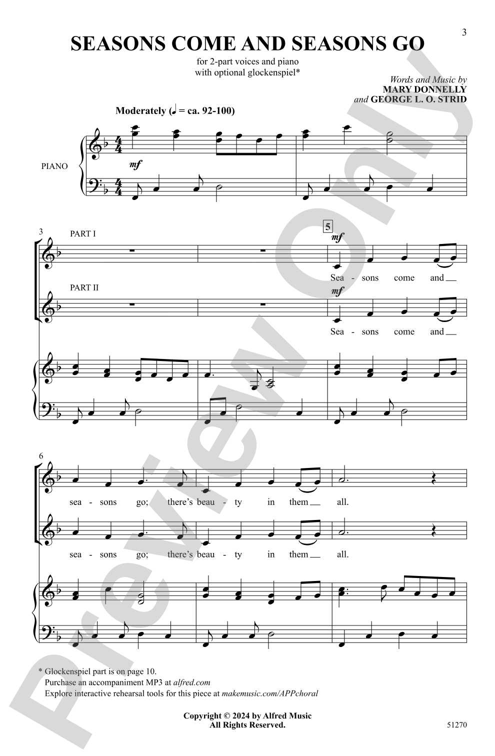 Seasons Come and Seasons Go: 2-Part Choral Octavo
