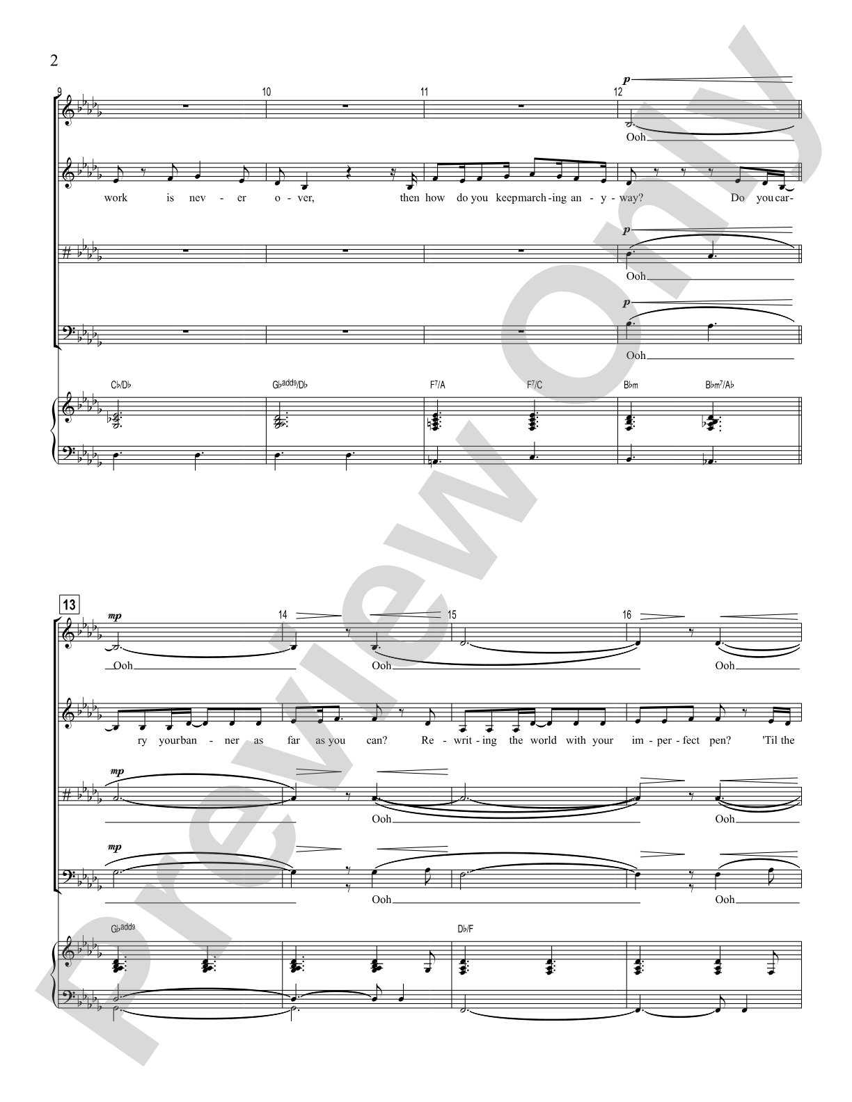 Keep Marching: SSATTB Choral Octavo