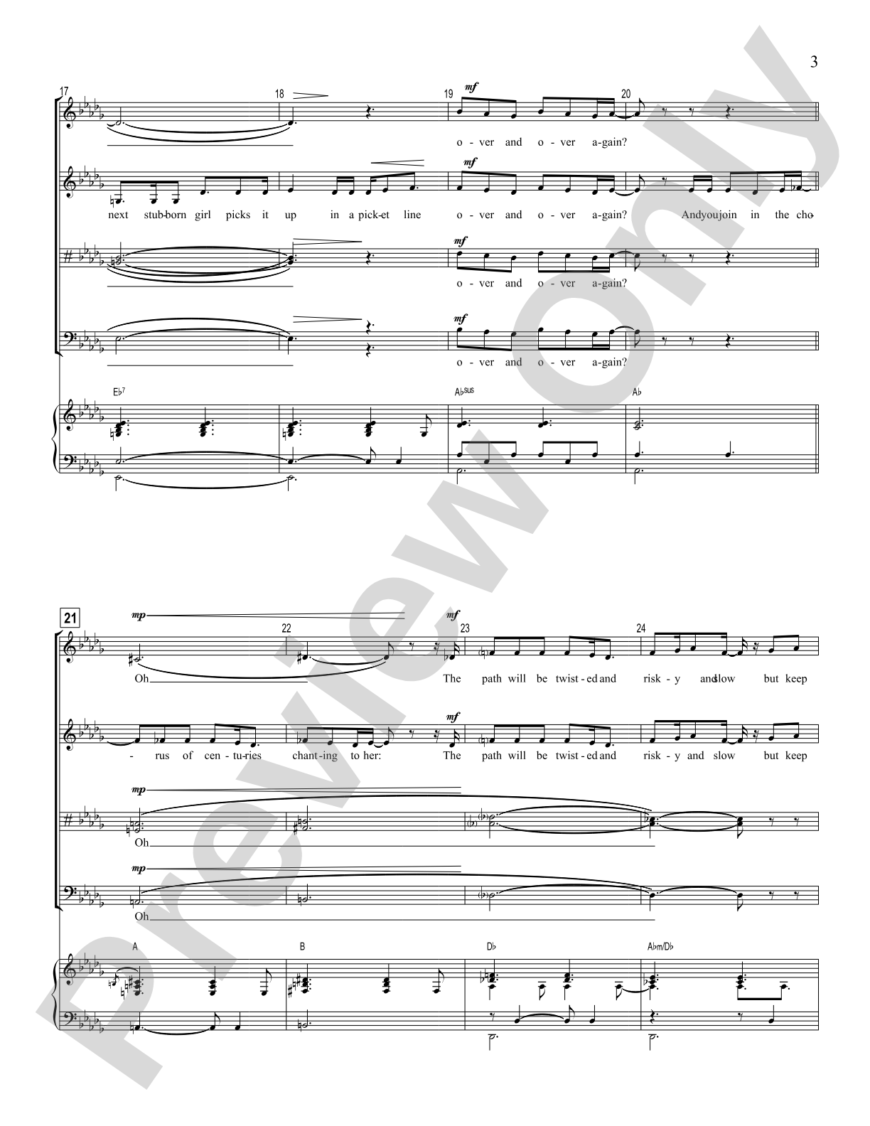 Keep Marching: SSATTB Choral Octavo