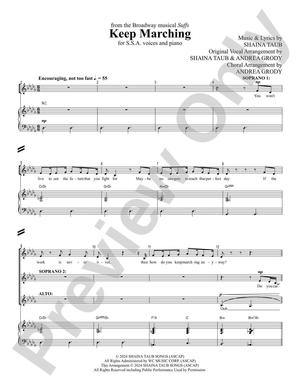 Keep Marching: SSA Choral Octavo