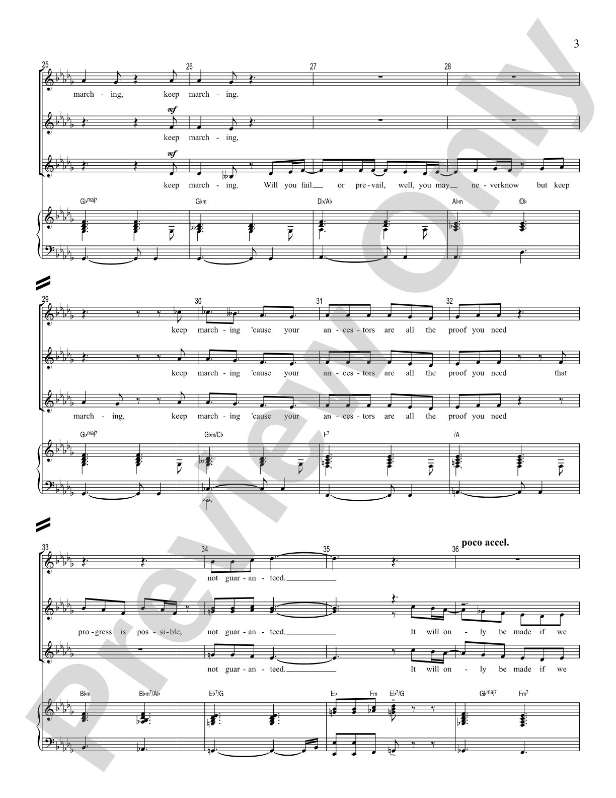 Keep Marching: SSA Choral Octavo
