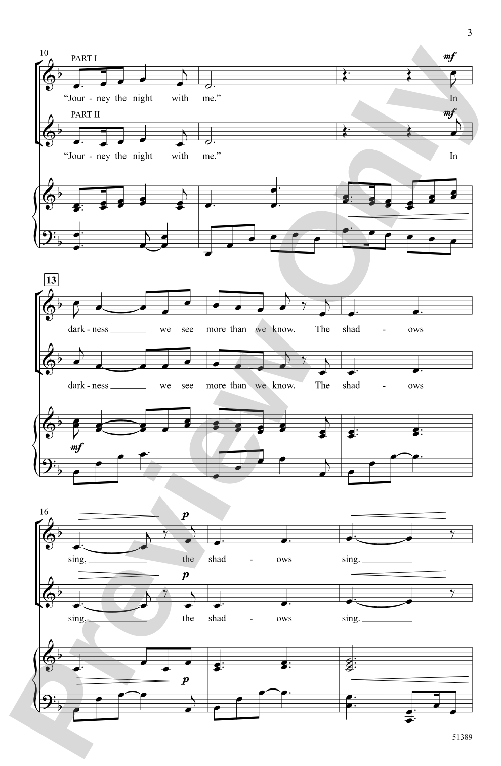 Journey the Night: 2-Part Choral Octavo