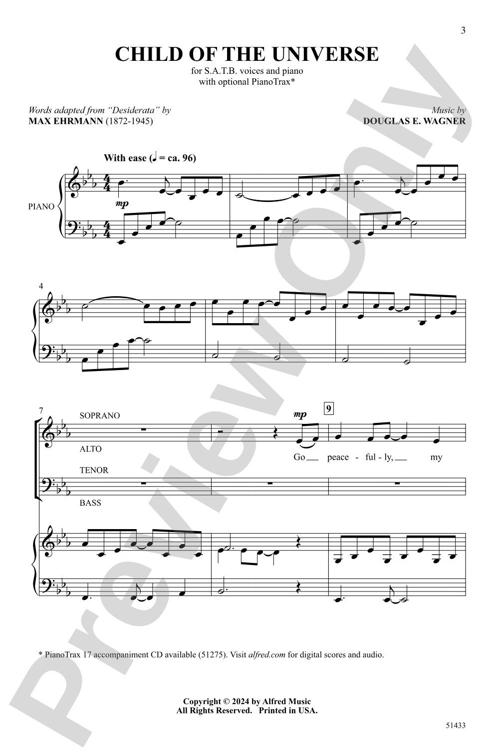 Child of the Universe: SATB Choral Octavo
