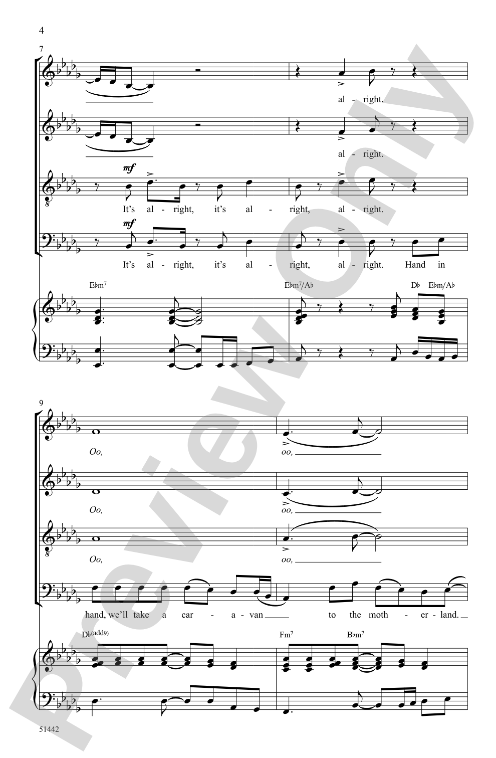 Caravan of Love: SATB Choral Octavo