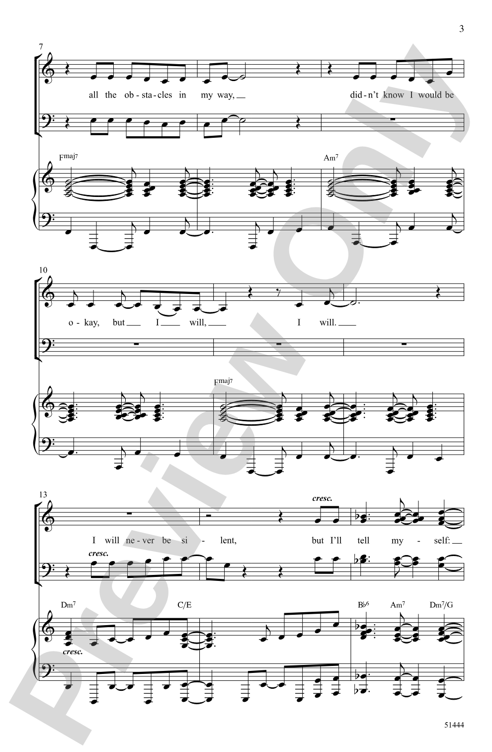 Don't Give Up: SATB Choral Octavo