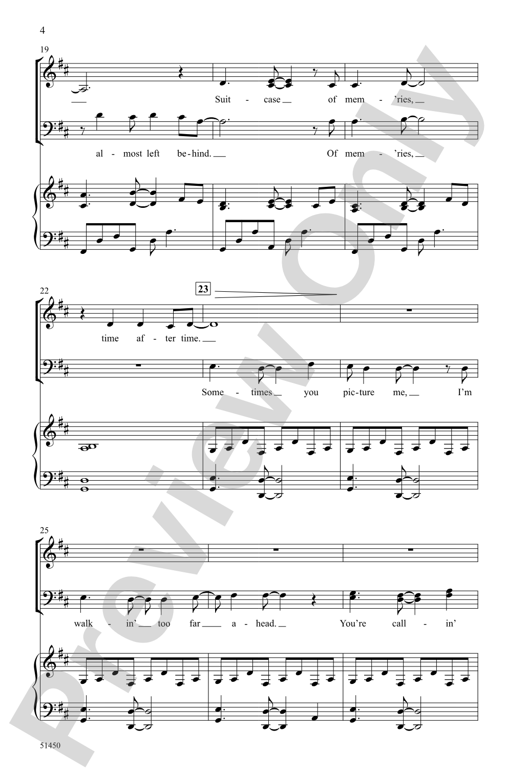 Time After Time: SATB Choral Octavo