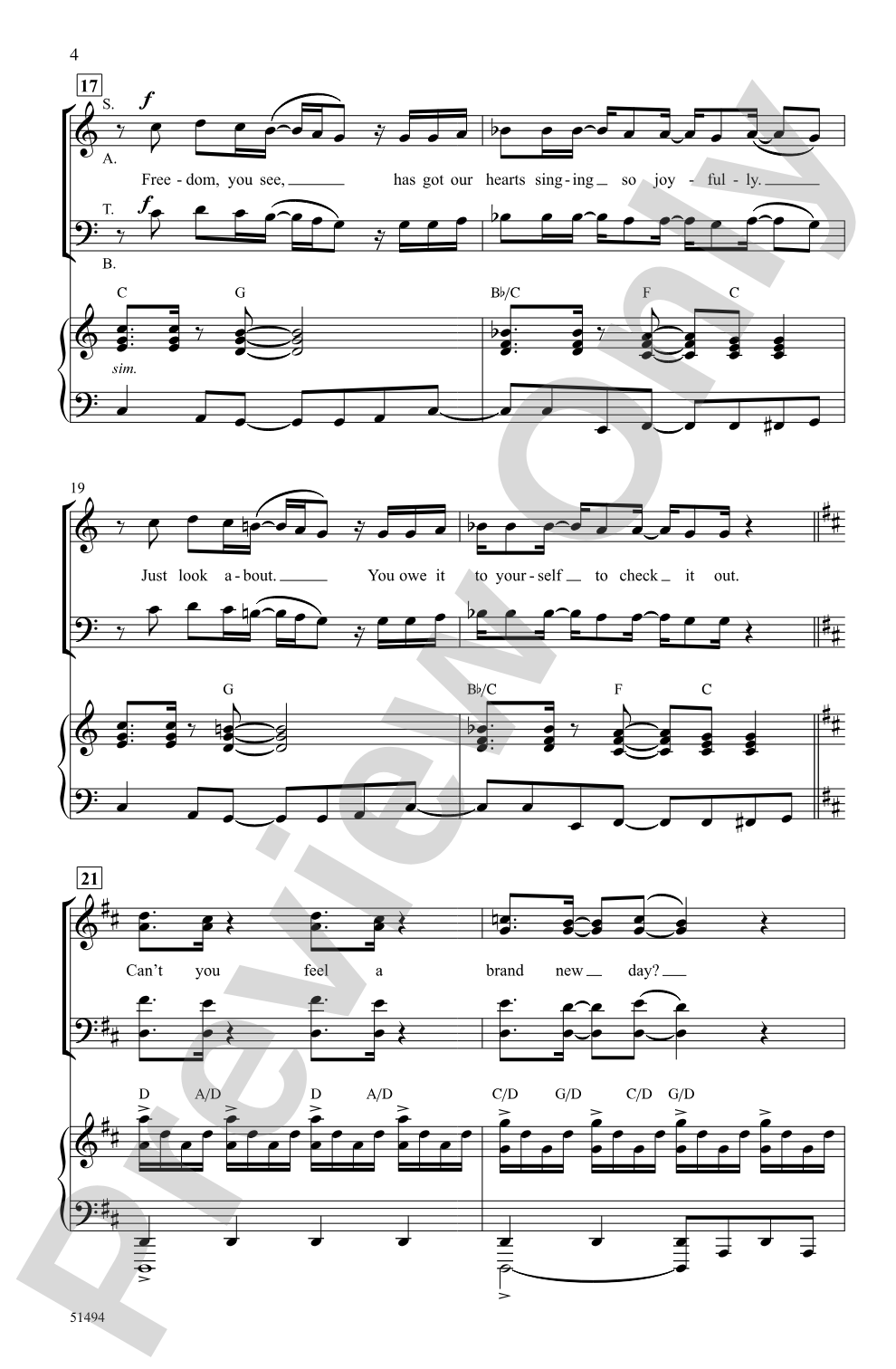 A Brand New Day: SATB Choral Octavo