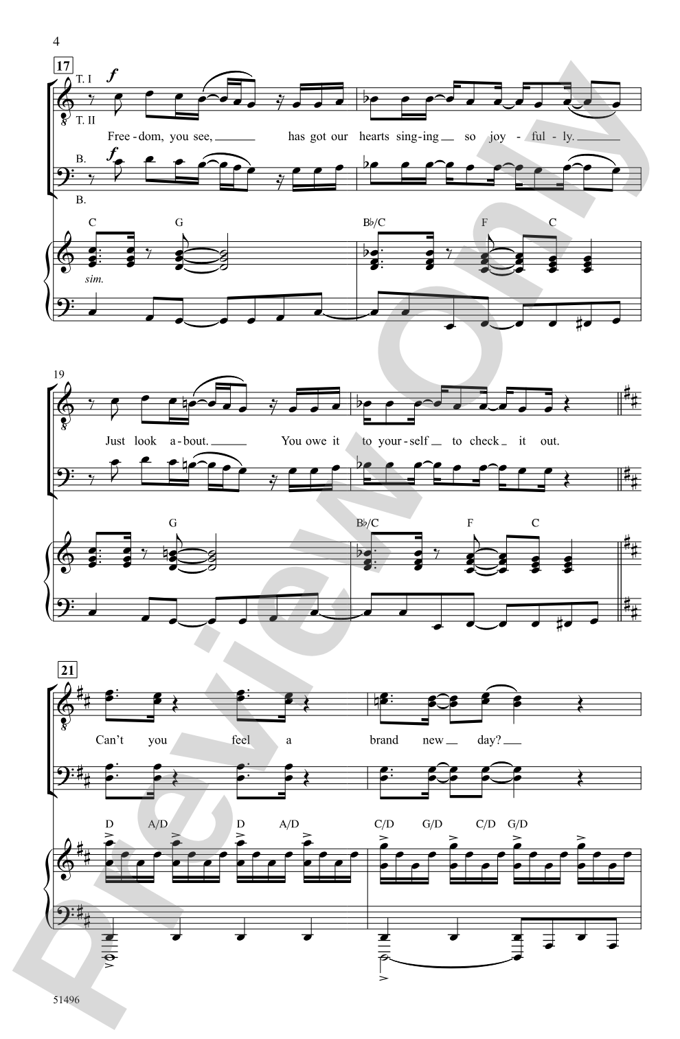 A Brand New Day: TTBB Choral Octavo