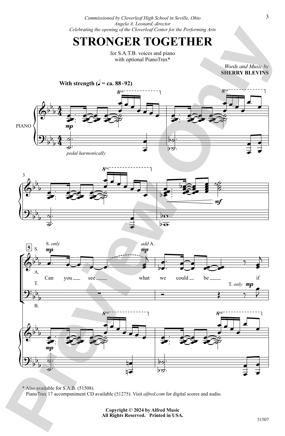 Stronger Together: SATB Choral Octavo