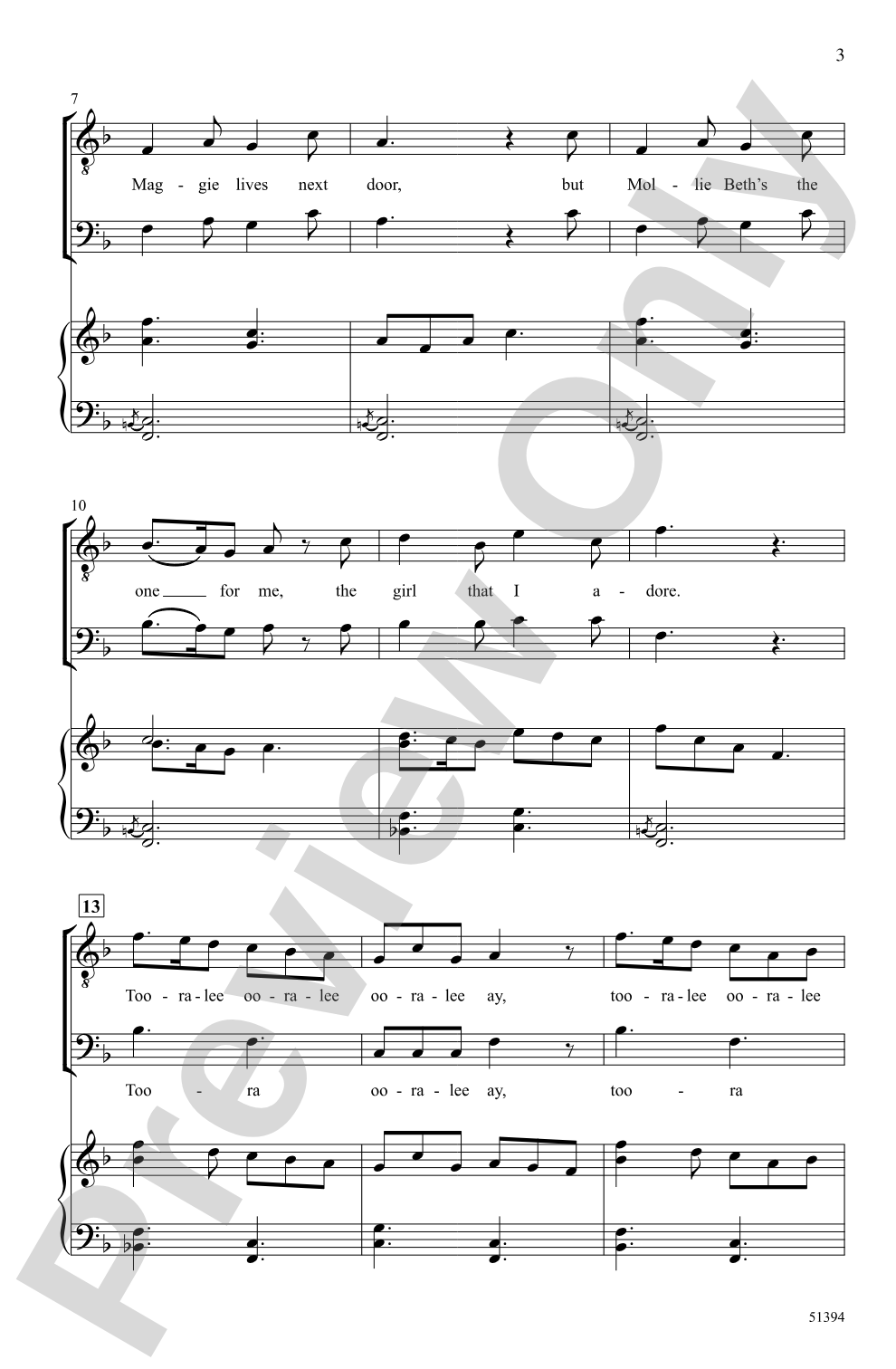 Mollie Beth: TB Choral Octavo