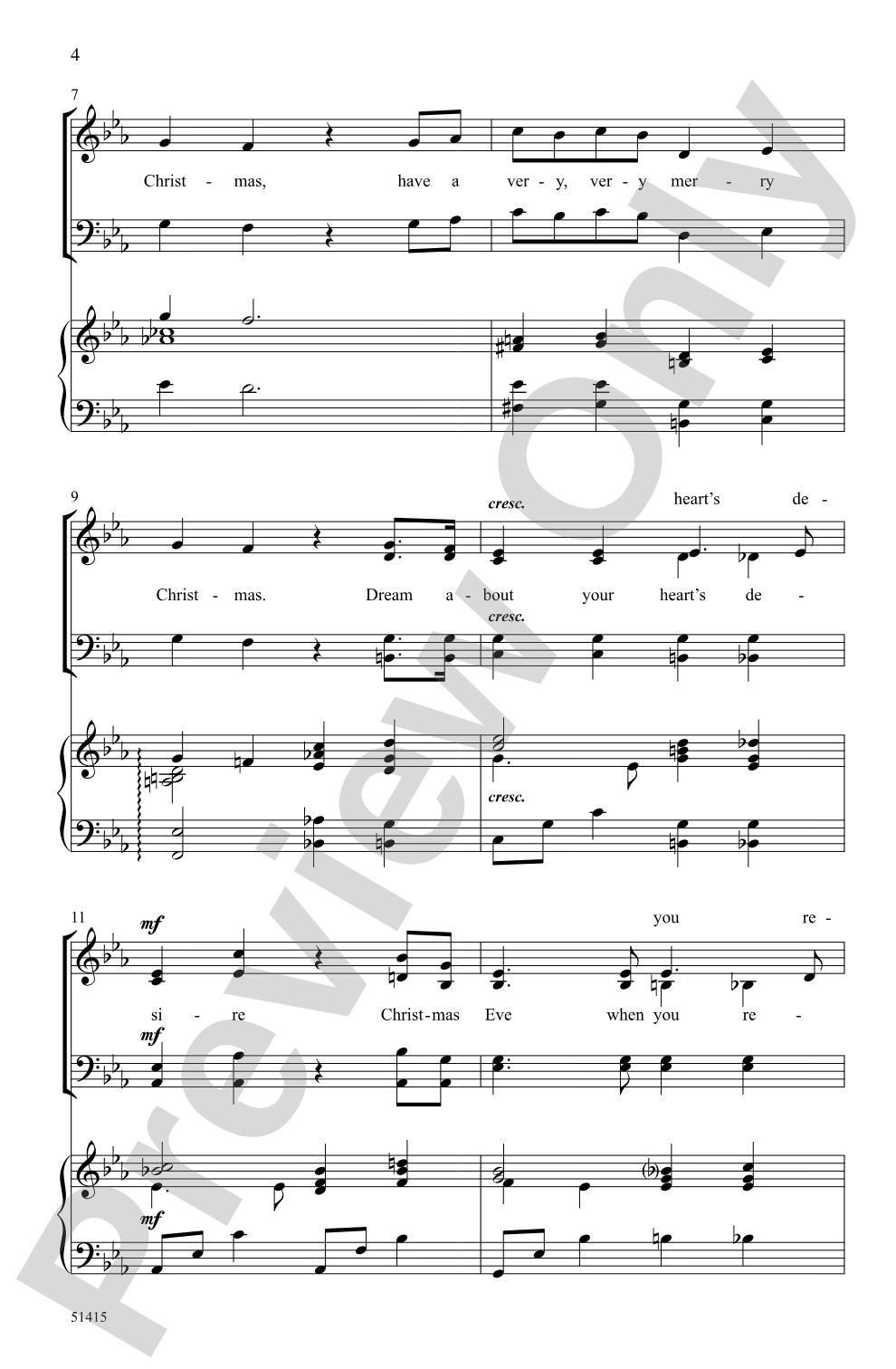 Merry Christmas: SATB Choral Octavo